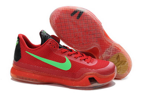 Nike Kobe 10 Green Red Shoes Czech
